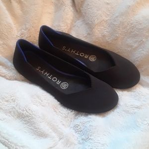 Rothy's Round Toe Black Flats Size 5.5